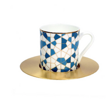 Load image into Gallery viewer, GeoBlue Espresso Cups