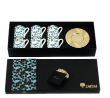 Load image into Gallery viewer, GeoBlue Espresso Cups