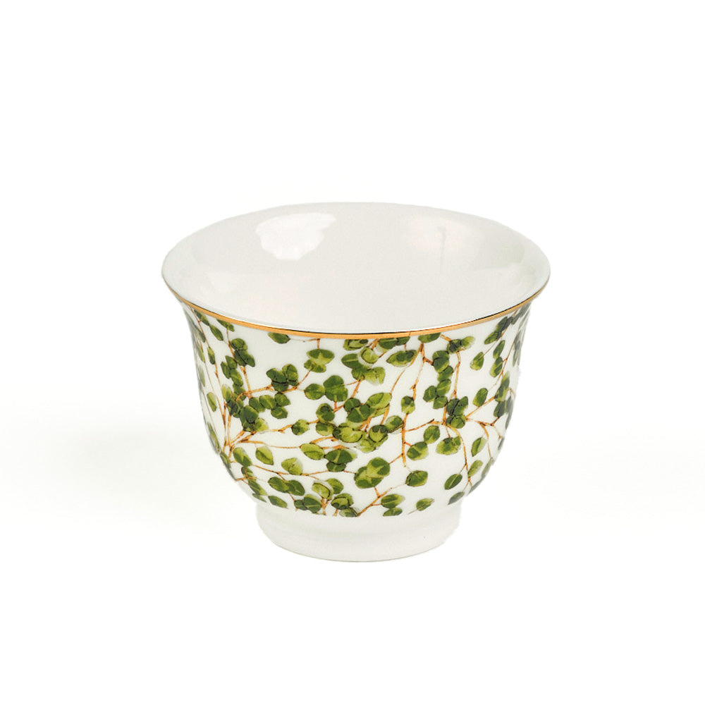 Greenery Arabic Coffee Cups