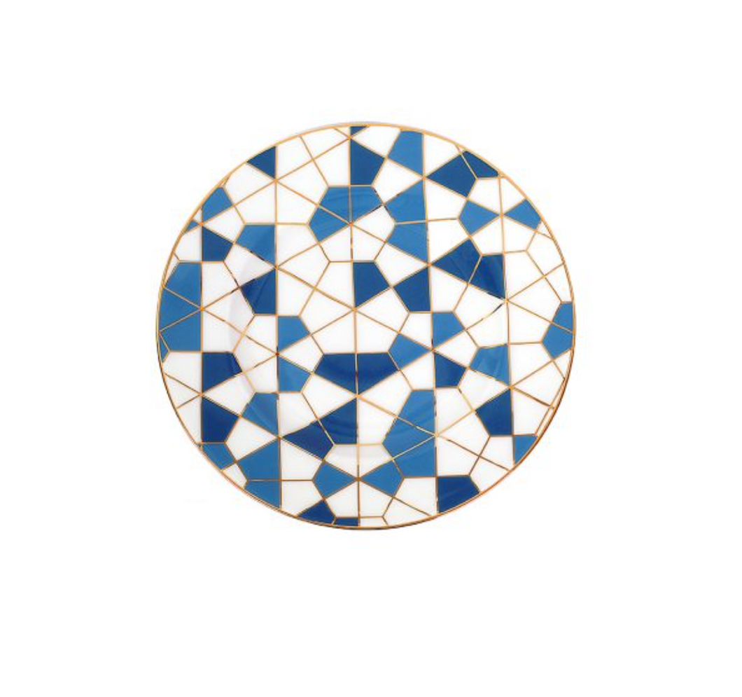 GeoBlue Dessert Plate