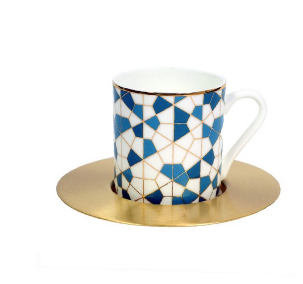 GeoBlue Espresso Cups