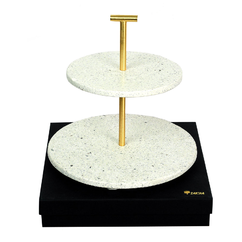 Terrazzo 2-Layer Serving stand